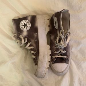 Grey and White Hightop Women’s Converse